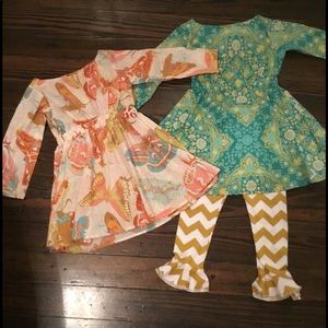 Dreamspun NWT 3Pc Girl’s Set 2Tunics & Pants 4